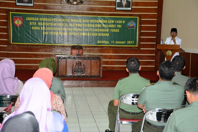 Korem Salatiga Peringati Maulid Nabi Muhammad SAW