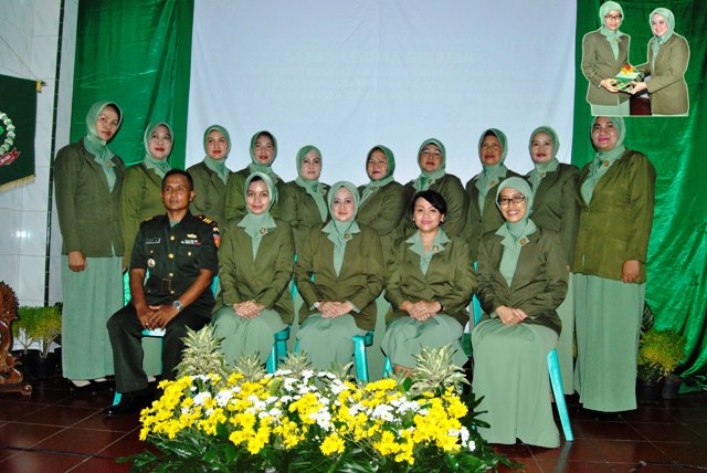 Ny. Gunawan Yudha Jabat Ketua Persit KCK Cab XLIII Kodim 0722