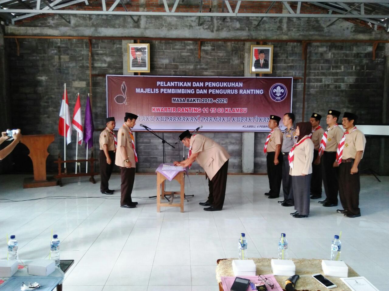 Babinsa Ramil 05/Kalmbu mengikuti Pelantikan Majelis Pembibing Dan Pengurus Ranting