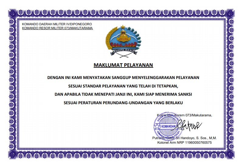 MAKLUMAT PELAYANAN