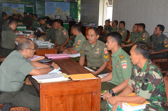 Korem Salatiga Diperiksa  