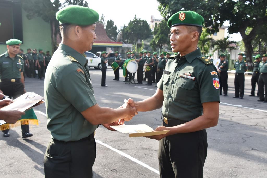Pelepasan Anggota Korem Yang Memasuki Masa Pensiun