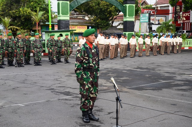 Prajurit Korem Salatiga Laksanakan Upacara Bendera